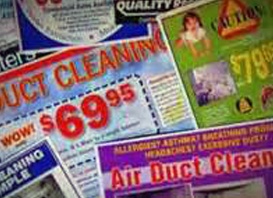 duct cleaning ads collage